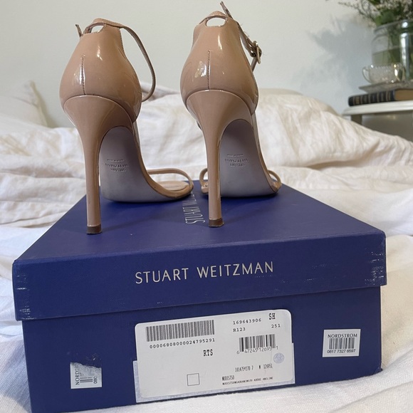 Stuart Weitzman Nudistcurve Ankle Strap Sandal - Picture 3 of 5